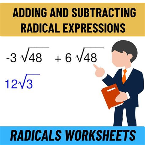 Radicals Worksheets Adding And Subtracting Radical Expressions Made