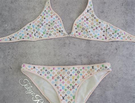 Louis Vuitton Lv Monogram Bikini Tokyo Roses Vintage