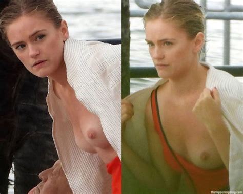 Alicia Agneson Flashes Her Nude Tits In Lake Como 59 Photos Updated TheFappening