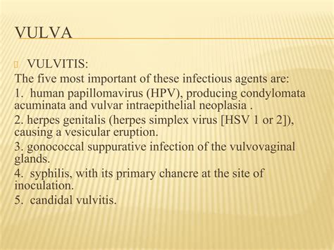 SOLUTION Pathology Of Vulva Vagina Studypool