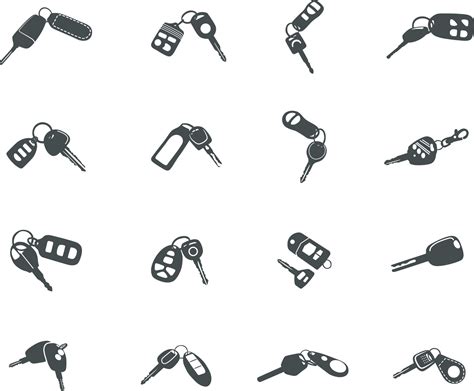 Car Keys Clip Art Black And White