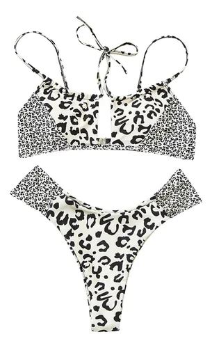 Traje De Baño Tipo Bikini Dividido Hermoso Y Estampado M Par Envío gratis
