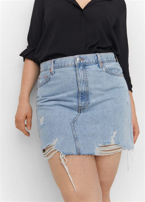 Denim Mini Skirt Women Mango United Kingdom