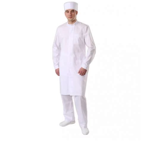 Купить в Минске Халат мужской Юниформ для чистых помещений - cleanroom.by.