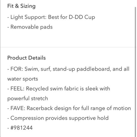 Athleta Swim Athleta Malibu Bikini Top Ddd Poshmark