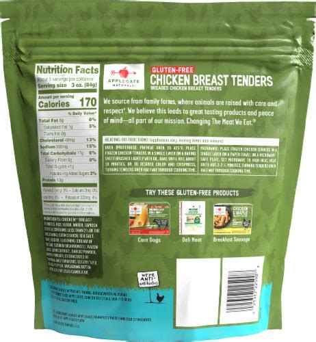 Applegate All Natural Gluten Free Frozen Breaded Chicken Breast Tenders 16 Oz Harris Teeter