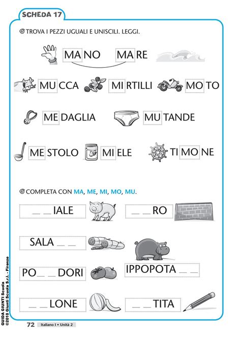 Le Sillabe Ma Me Mi Mo Mu La Le Li Lo Lu Interactive Worksheet Porn