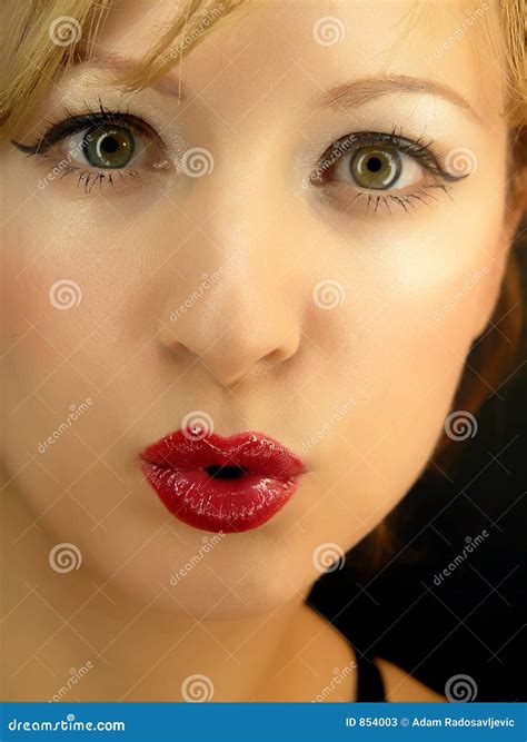 uuuu stock image image  young lips woman macro beauty