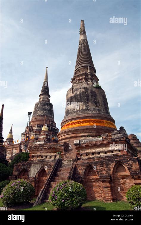 Wat Yai Chai Mongkhon Ayuthaya Thailand Stock Photo Alamy