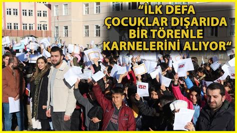 Karlıovada Kar Yağmayınca Bu Yıl Karneleri Veliler Değil Çocuklar