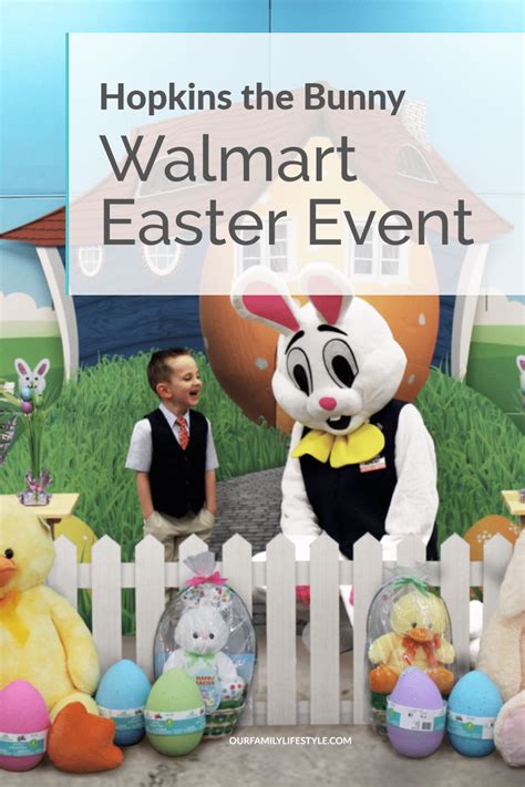 Meet Hopkins the Bunny at Walmart Easter Event