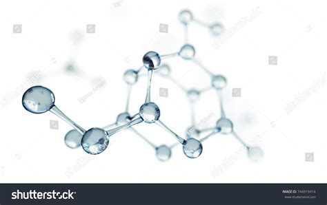 3d иллюстрация модели молекулы. Научные или: стоковая иллюстрация ...