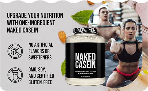 Amazon Naked Casein LB Micellar Casein Protein Powder From US Farms Bulk GMO