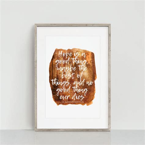 The Shawshank Redemption Quote Printable Artwork Instant - Etsy