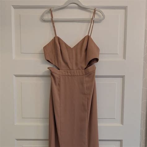 Fame And Partners Dresses Fame And Partners Zyra Dress In Dark Nude Poshmark