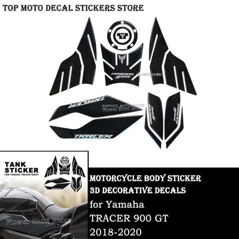 3d Motorcycle Carbon Fiber Fuel Tank Cover Pad Body Parts Protection Sticker Para Sa Yamaha Trac