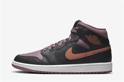 Air Jordan 1 Mid Black Sky J Orange Sky J Mauve White FB9911 008