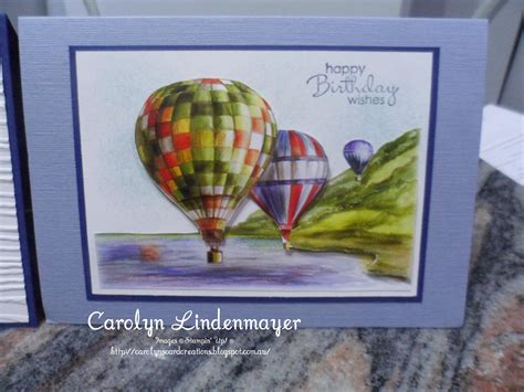 Hot Air Balloon Male Birthday Cards