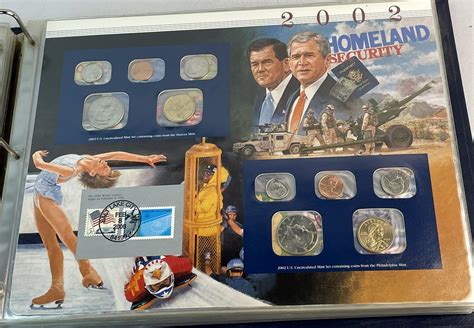 Lot US Uncirculated Coin Mint Sets Collection In Binder 1990 2010