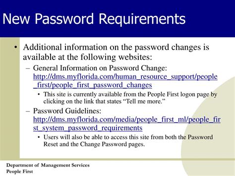 Ppt People First On Line Password Reset Process And New Password