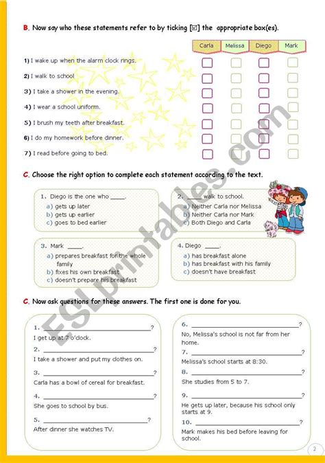 My Daily Routine The St Minute Lesson Of Reading Leading