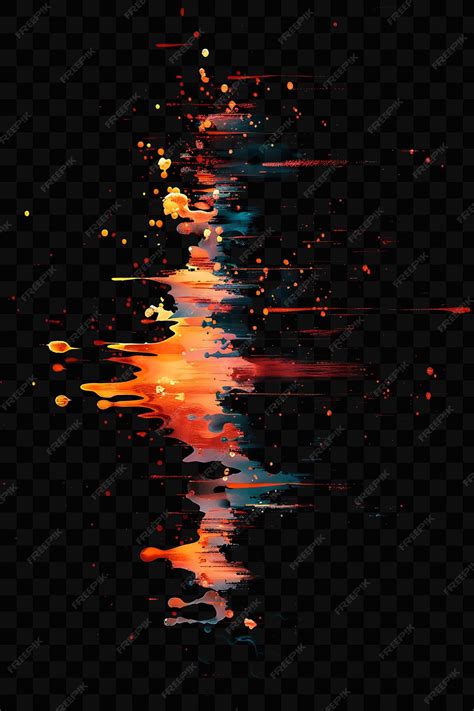 Premium PSD | Optical Illusion Disruption Glitch With Trippy Patterns