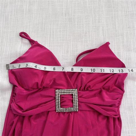 Y K Hot Pink Bling Cami Top With A Stunning Depop