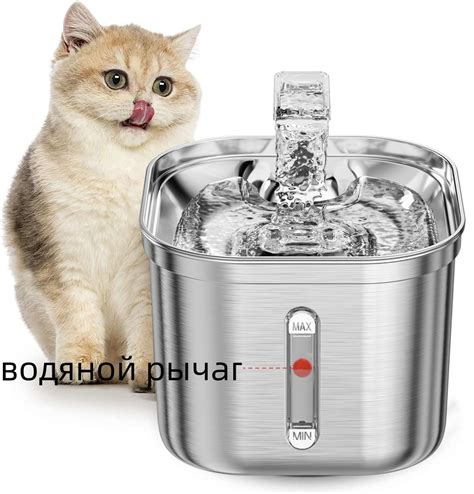 Фонтан для кошек из нержавеющей стали, автоматический дозатор воды для ...
