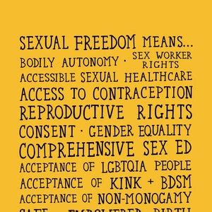 Sexual Freedom Art Print Sex Education Feminist Art Etsy