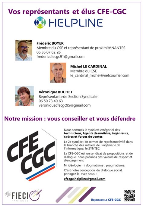 Fieci Cfe Cgc Site De La Section Syndicale Helpline Un Site