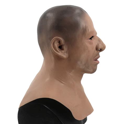 Realistic Bald Head Man Mask Latex Masks Human Face Hab07y9lspgd