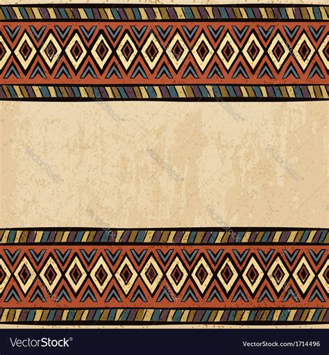 Vintage ethnic background seamless ornament Vector Image