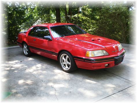 1988 Ford Thunderbird Turbo Coupe Mach 1 Special Edition Red Very Rare