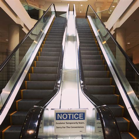 Escalator Temporarily Stairs At A Mall Rmitchhedberg