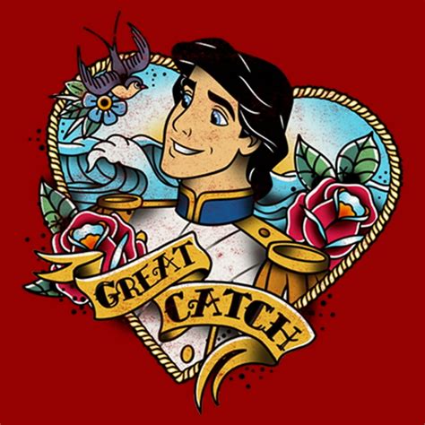 tatouage dariel  eric ariel princess tattoo punk mens women unisex
