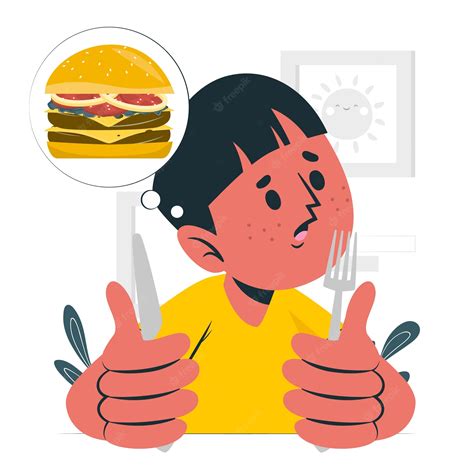 Hungry Man Thinking Of Food Royalty Free SVG, Cliparts, Vectors #3308517