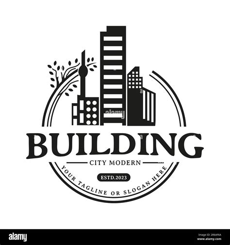 High Rise Building Design Inspiration In Stamp Form Round Vintage