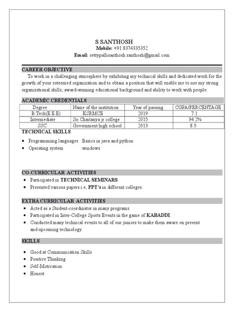 Santosh Resume Pdf Semiotics Behavior Modification