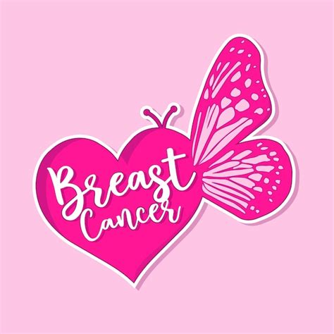 Premium Vector Breast Cancer Sticker