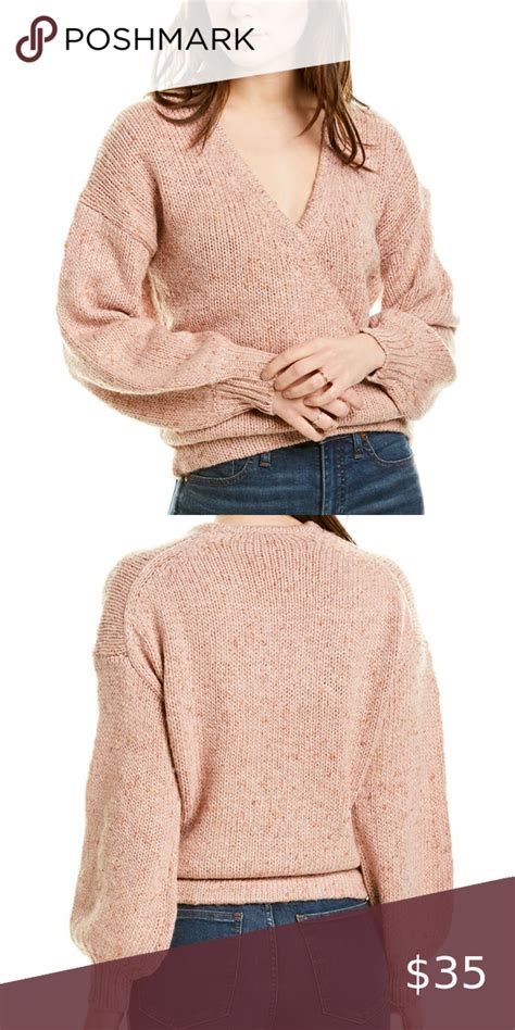 Madewell Beresford Wrap Front Pullover Sweater Sweaters Pullover