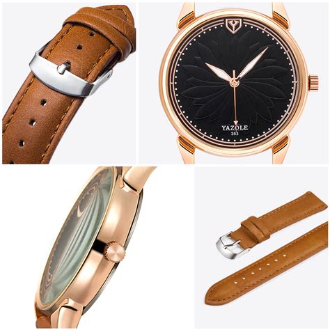 Yazole Classic Vintage Leather Watch - Bellezza Republic