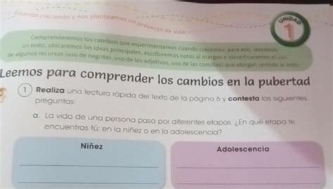 Me Pueden Explicar Paso A Paso Que Debo Poner En La Adolescencia Y