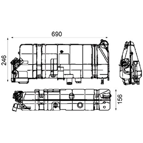 MAHLE Ausgleichsbehälter CRT42000P CRT 42 000P CRT42000P 365 49