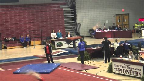 2015 Addison Womeldorph Gymnastics Level 10 Tx State Vault 1 Youtube