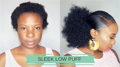 Sleek Low Puff On Short Hair South African Youtuber Youtube