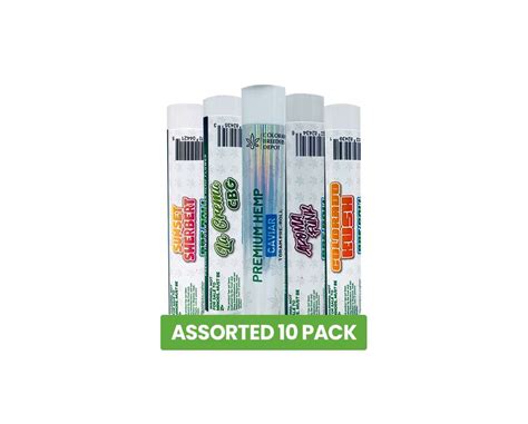Cbd Indoor Pre Rolls 10 Pack Assorted Premium Hemp