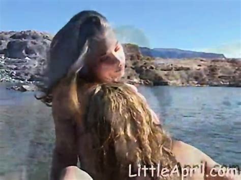 April Licks Lesbo Pussy Outdoors