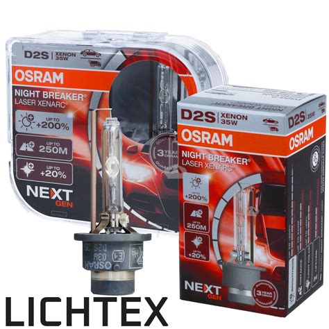 OSRAM D2S 66240XNL NIGHT BREAKER LASER Xenarc +200% Scheinwerfer Xenon ...