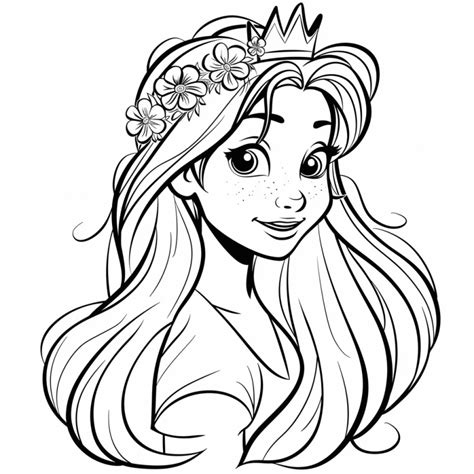 Desenho De Princesa Rapunzel Para Colorir