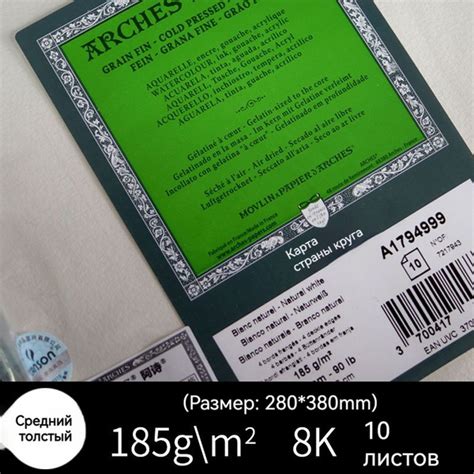 Arches Бумага для рисования, 10 лист., шт купить на OZON по низкой цене ...